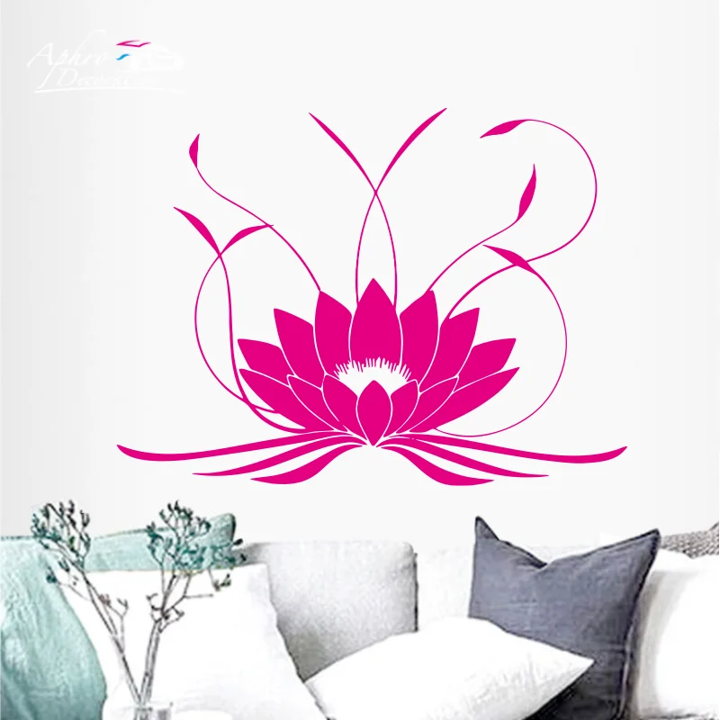 

Mandala Lotus Wall Sticker PVC Removable Yoga Wall Decals Stickers For Bedroom Living Room Home Decoration Mural