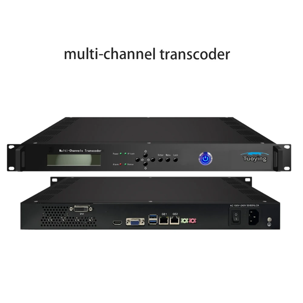 Advanced Multi-Channel Transcoder for IPTV/CATV H.265/H.264 with UDP, RTMP, RTSP Compatibility