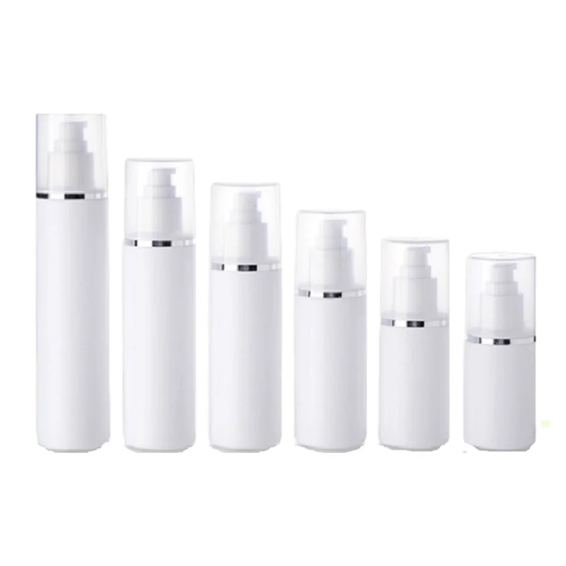 

10pcs Empty Lotion Pump Bottle White HDPE Body 100 120 150 200 250ml Washing Shower Gel Dispenser Shampoo Conditioner Bottles