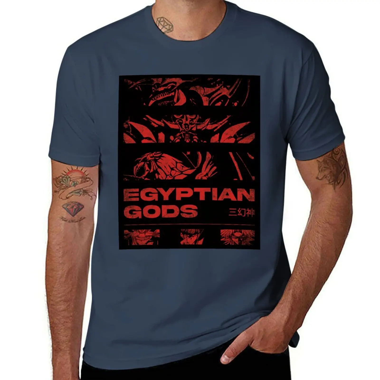 

Egyptian Gods Design T-Shirt Comfortable Work Wear Tee