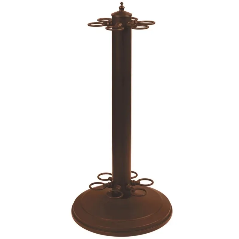 High-grade club holder 6-hole pool club holder, heavy-duty metal floor-to-ceiling club holder, pool table accessories rack