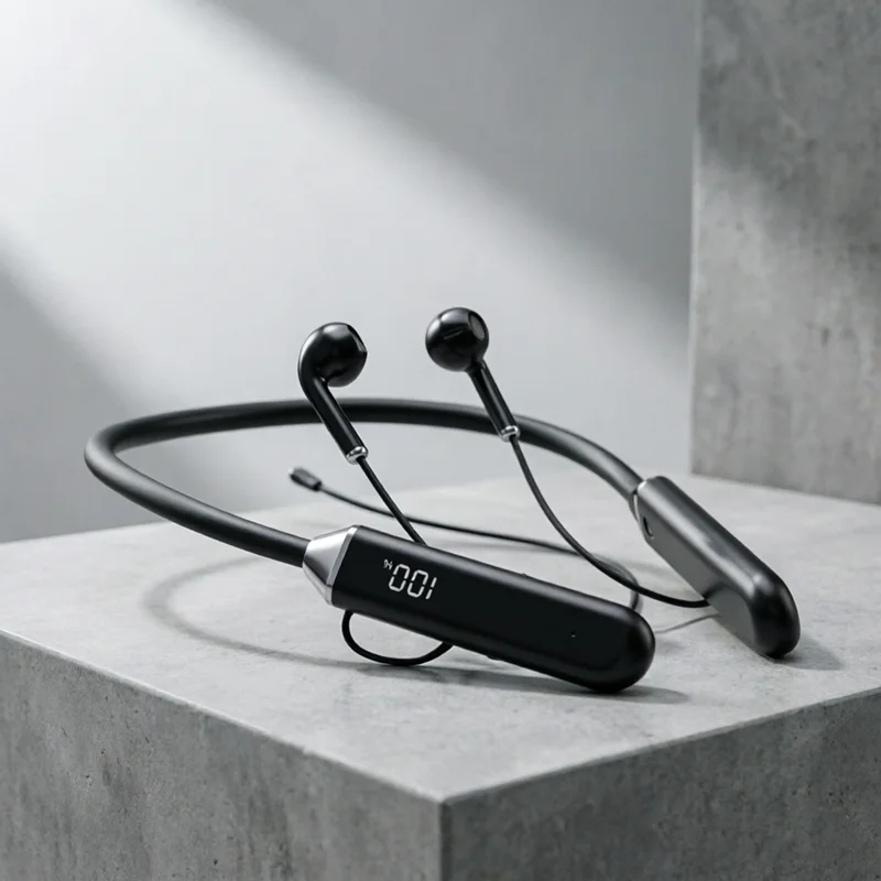 Magnetic Neckband Sports Earphones - 마그네틱 이어폰 D18 무선 넥밴드 헤드폰