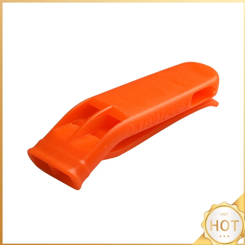 1/5/10pcs Sports Whistle Multifunction Outdoor Emergency Whistle Double Pipe Rescue Whistle Plastic for Outdoor Sports