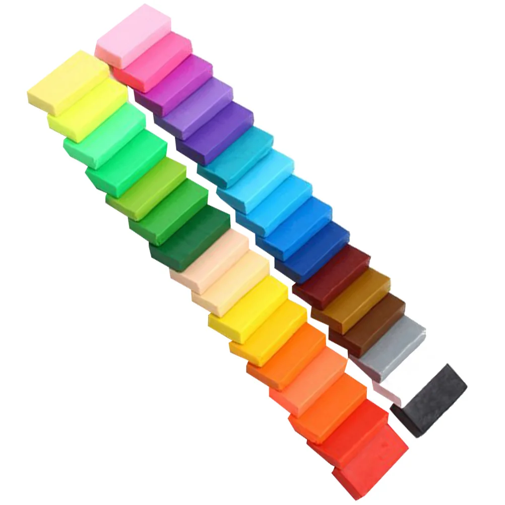

5pcs 32 Colors Pvc Polymer Clay Block Modelling Tool Set Soft Diy Kids Arts Crafts Toppers Cake Decor Scrapbooking Children