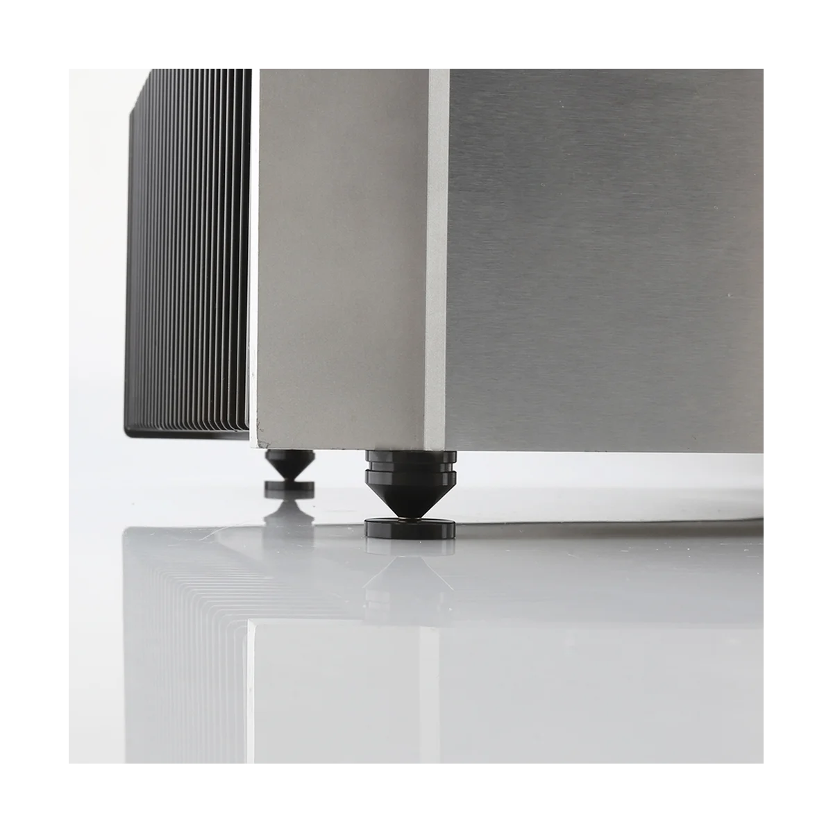 Speaker Stand Feet Pad com Spikes De Metal De Liga De Alumínio, Cone Floor Foot Nail, Prata, 8 Set