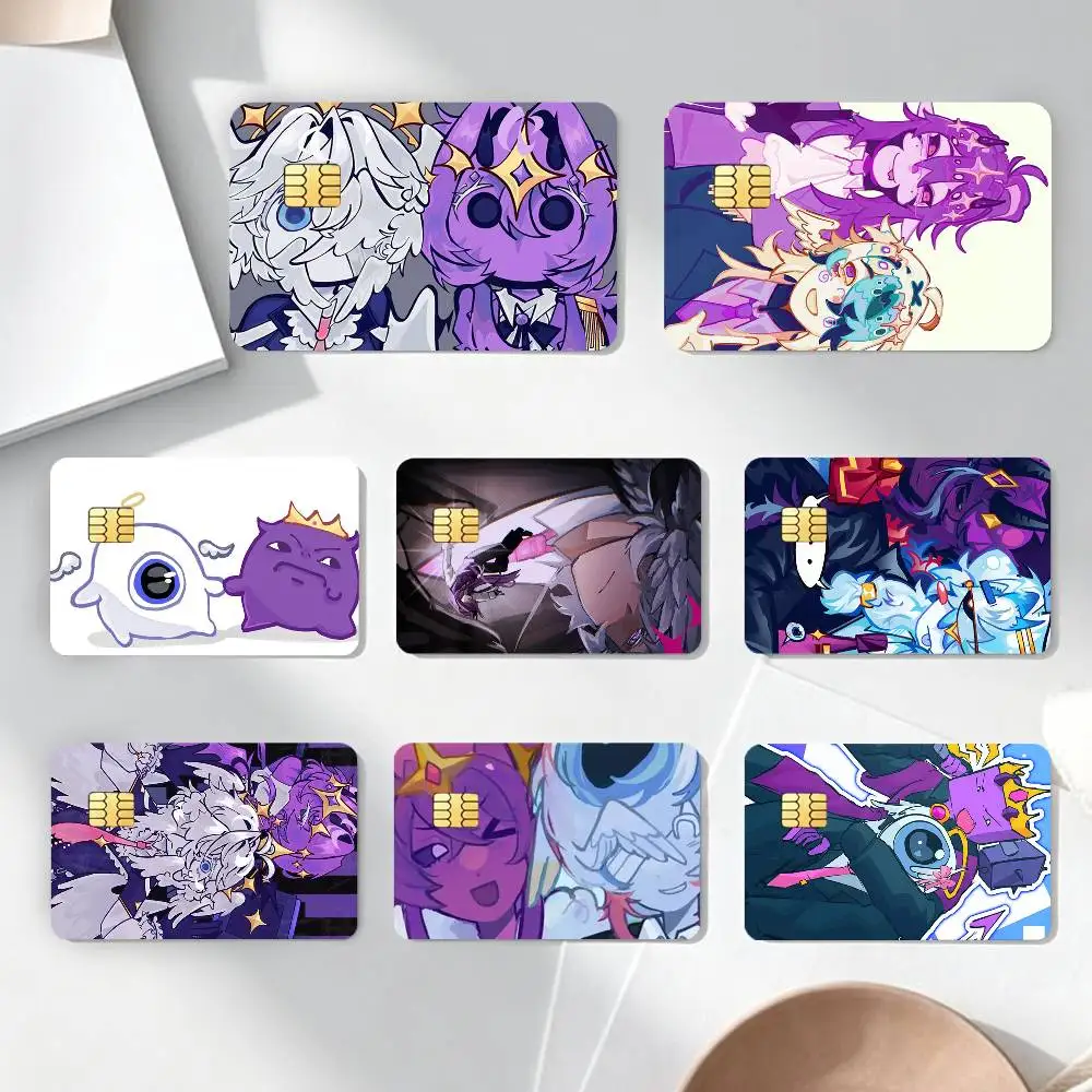 Adesivo Decorativo W-Wemmbu E-Eggchan Tax Duo Criativo para Cartão Bancário, Ônibus e Metrô, à Prova d'Água