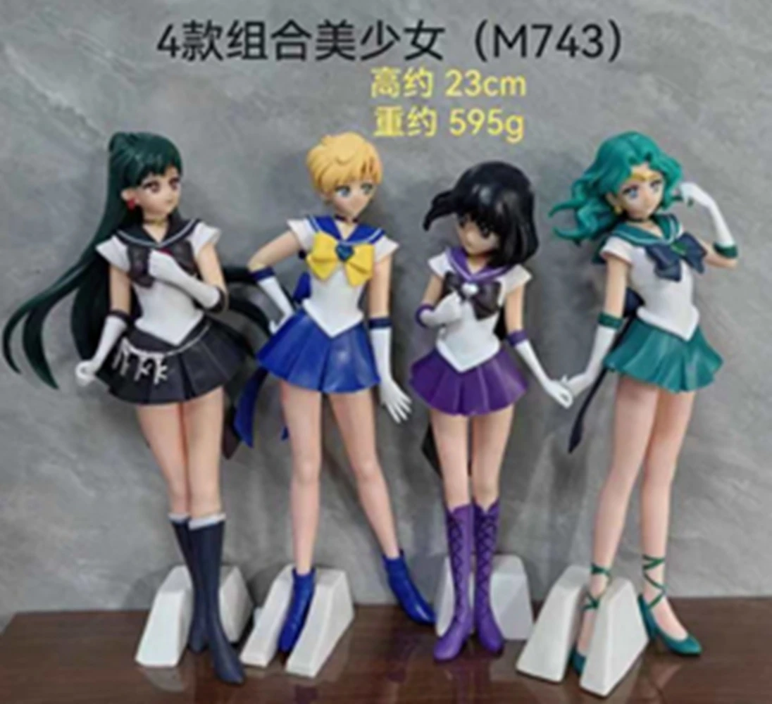 23Cm Anime Matroos Moon Kaiou Michiru Figuur Glitter & Glamours Ver Tomoe Hotaru Model Speelgoed Cadeau Tenoh Haruka Aciton Figuur Pop