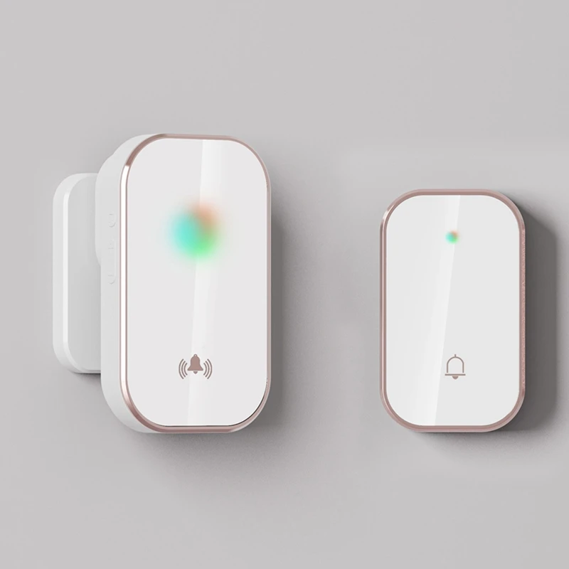 ABGN スマートワイヤレスドアベル 300 メートル範囲ホームウェルカムドアベル 38 曲メロディー区別ドアベルチャイム