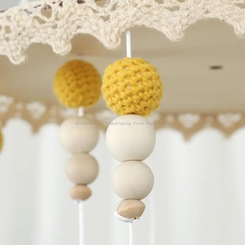 Crib ornament speelgoed gehaakte dieren rammelaar mobiel speelgoed baby kinderwagen decoraties