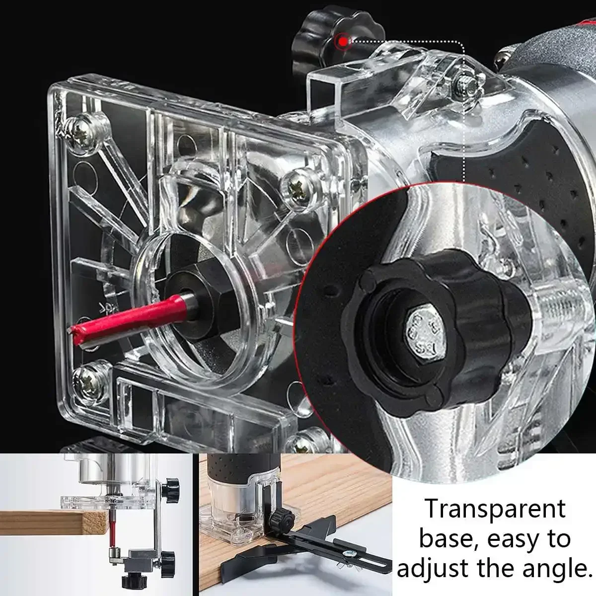 

Электрический триммер, фрезерный станок по дереву, гравировальный долбежный станок, 2300 Вт, 20000 об/мин, деревообрабатывающий ручной станок, фрезерный станок по дереву