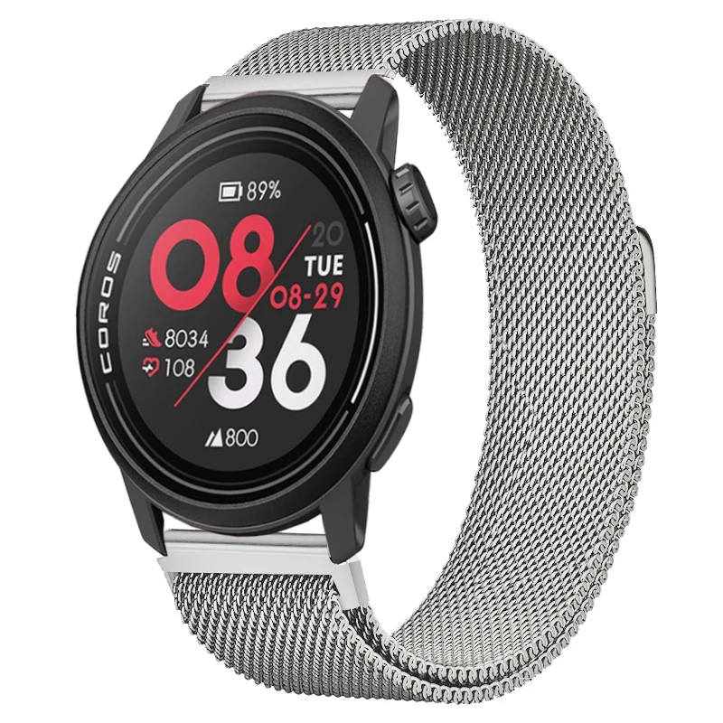 22 mm magnetisches Mesh-Band für TicWatch Pro 3 Ultra GPS LTE weiche Edelstahl-Handgelenkschlaufe für TicWatch Pro GTX S2 Armband
