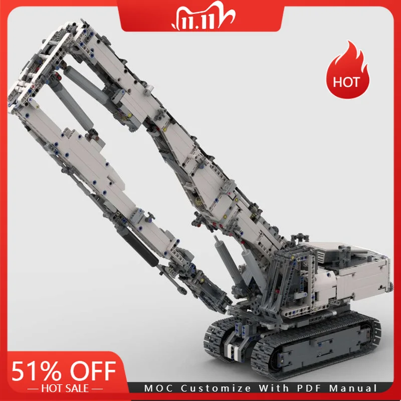 

3216 PCS MOC City Engineering Demolition Excavator Model Technology Building Block Creative Children Toy Birthday Christmas Gift