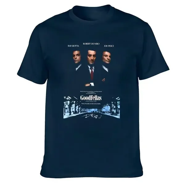 New Goodfellas Vintage Retro T-Shirt Film VHS Movie Robert De Niro Joe Pesci Ray Liotta Scorsese Heat Casino