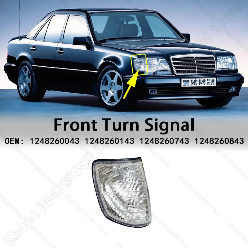 Cornering Turn Lamps Signal For 1985-1995 (W124) Benz E300/320/420/500 300/400/500E 1248260043 1248260143 1248260743 1248260843