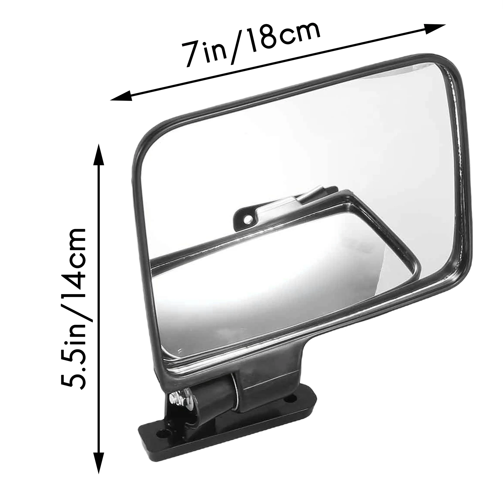 Golf Cart Mirrors - Universal Folding Side View Mirror For Golf Carts Club Car, Ezgo, Yamaha, Star, Zone Carts
