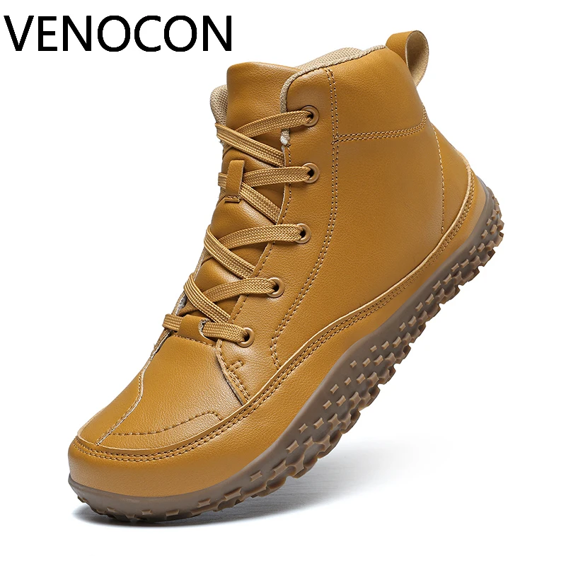 VENOCON بيرفوت الحد الأدنى نمط الكرة واسعة الأنف تو صندوق المشي المشي لمسافات طويلة درب الأحذية أحذية رياضية الأحذية للرجال رجل امرأة