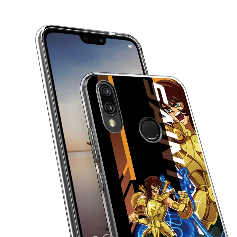 Anime Saint Seiya Cover Phone Case For Huawei P40 P30 P20 P10 Lite Mate 20 10 Pro P Smart Z Y5 Y6 Y7 Y9S Soft Fundas Shell