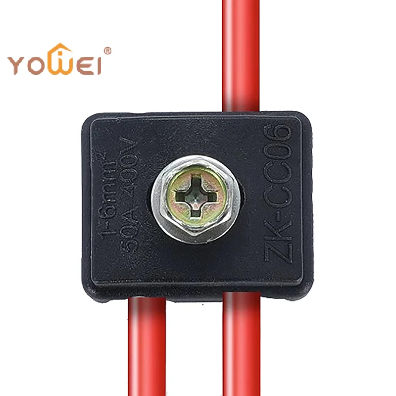

50A Wire Clip Connector with Insulation, T-shaped Terminal, 400V, Resistant to Breakage, Suitable for 1-6mm² Wires