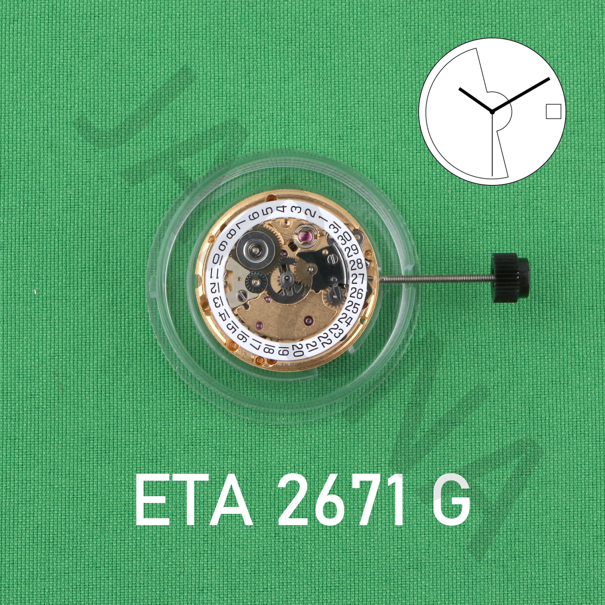 

2671 movement ETA 2671 golden movement without decoration Watch movement accessories brand new original mechanical movement