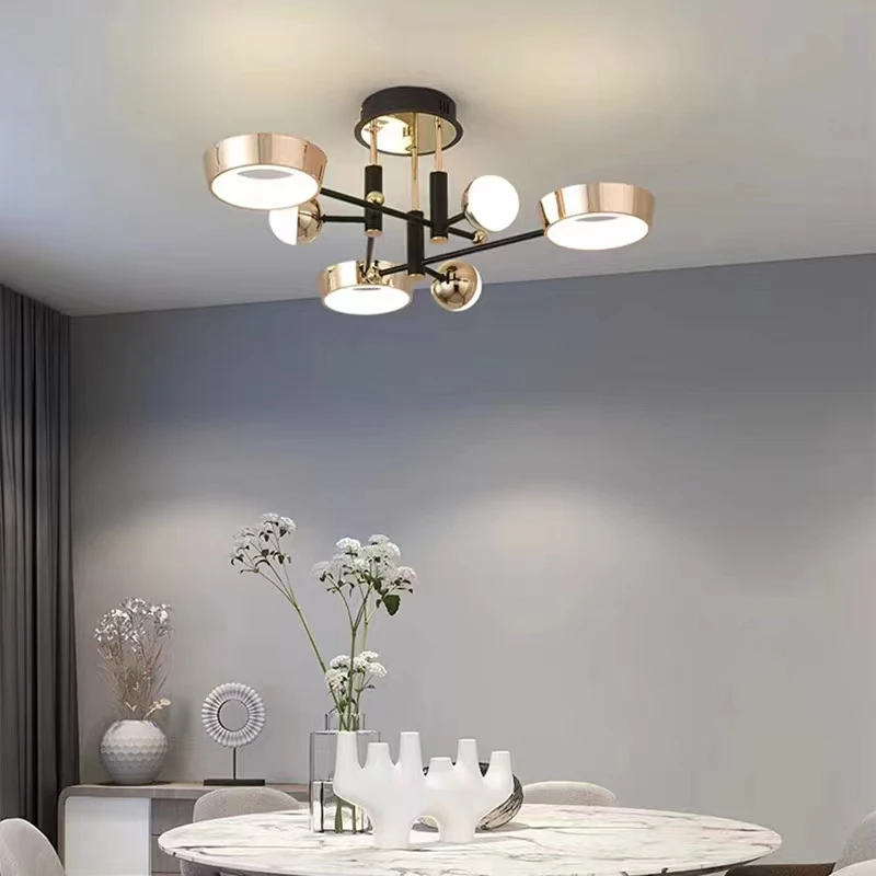 Imagem -02 - Modern Led Teto Chandelier Pendant Light para Quarto e Sala de Estar Teto Chandelier para Cozinha e Sala de Jantar Luminárias