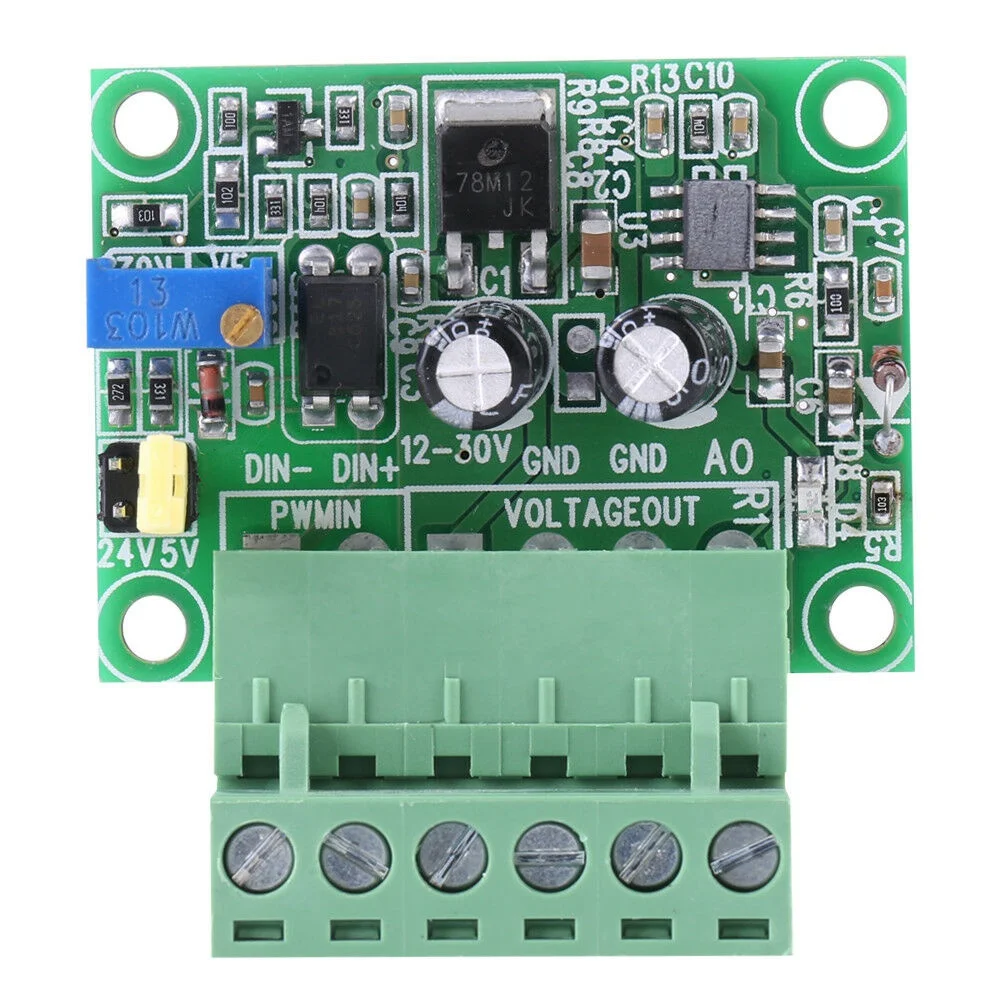 1-3KHZ to 0-10V PWM Signal to Voltage Industrial Converter Digital-Analog PLC