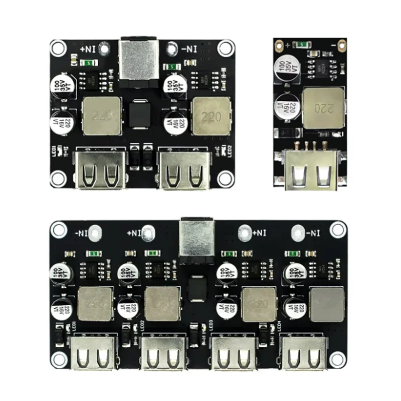 USB QC3.0 QC2.0 DC-DC Buck Converter Charging Step Down Module 6-32V 9V 12V 24V to Fast Quick Charger Circuit Board 3V 5V 12V