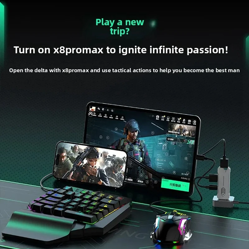 New X8Pro and Mouse Converter High Sensitivity BT5.3 for Android for Harmony Mobile Phone Game Converter-ABLL
