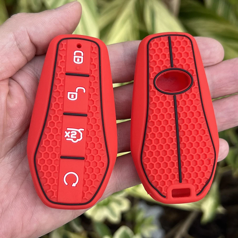 Key Case Cover for BYD Song Plus Atto 3 Han EV Tang DM Qin Seal Dolphin Silicone Remote Fob Holder Keychain Car Accessories