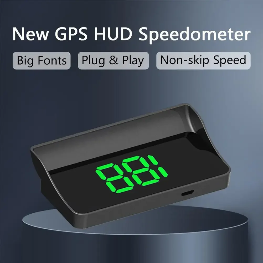 شاشة عرض HUD للسيارة GPS KMH عرض السرعة لجميع ملحقات إلكترونيات السيارات