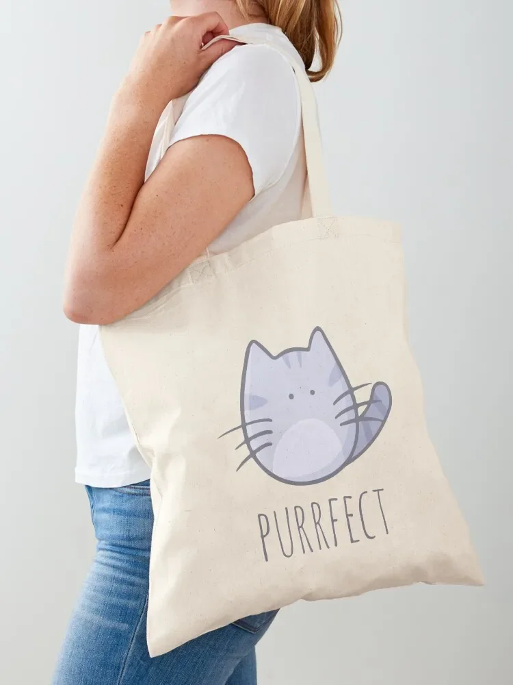

Purrfect Tote Bag bag luxury women tote bag canvas Customizable tote reusable shopping