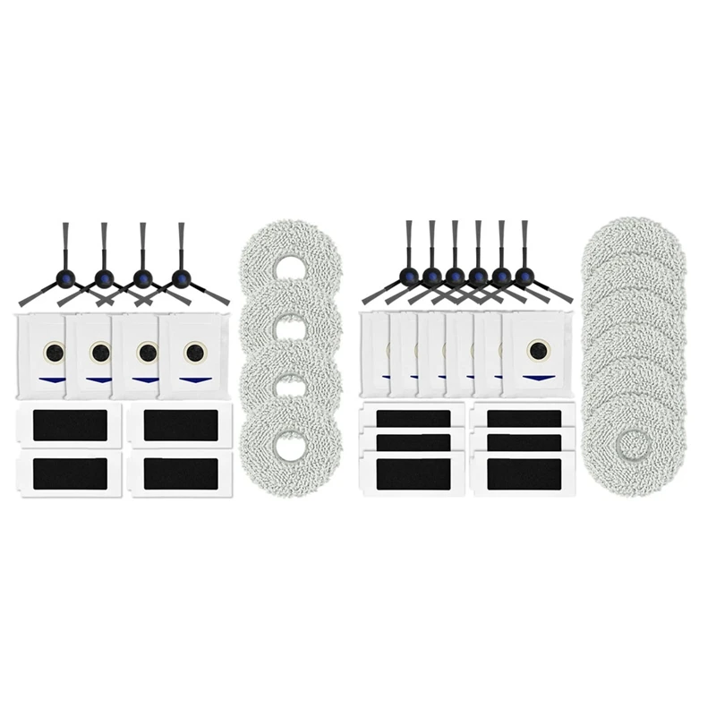 

For Ecovacs T30 Pro Omni Robot Replacement Side Brush HEPA Filter Mop Pad Dust Bag Spare Parts Accessories-AA70