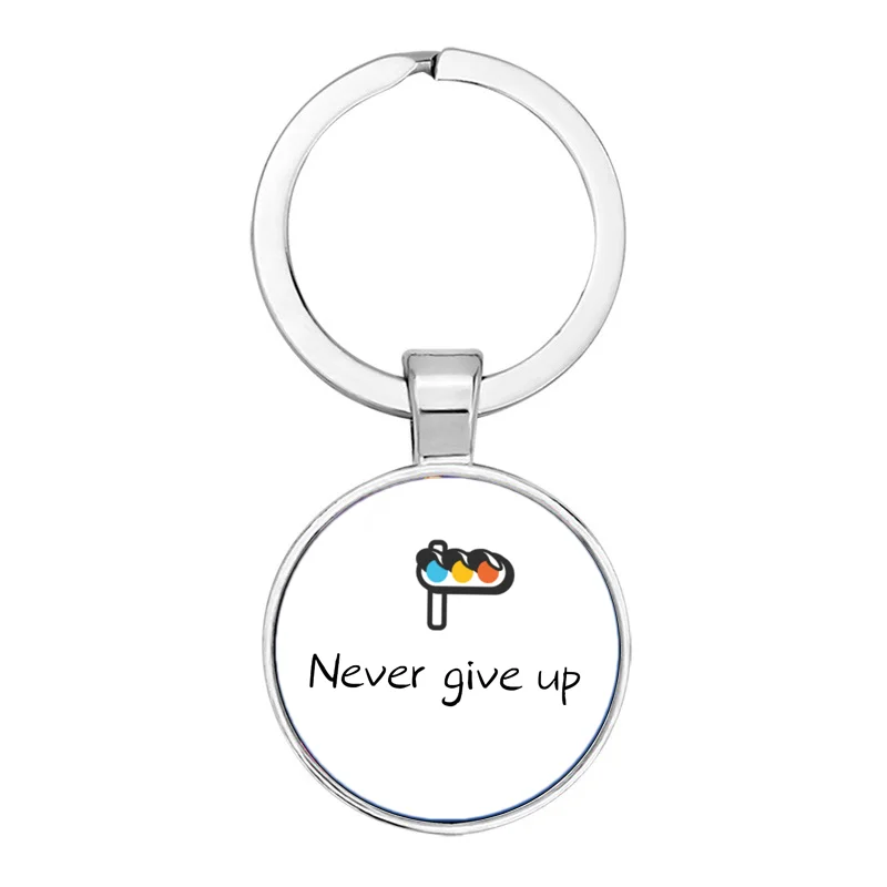 Llavero con frase inspiradora, joyería con personalidad para aprender Fitness, colgante con frases motivadoras, accesorios para coche