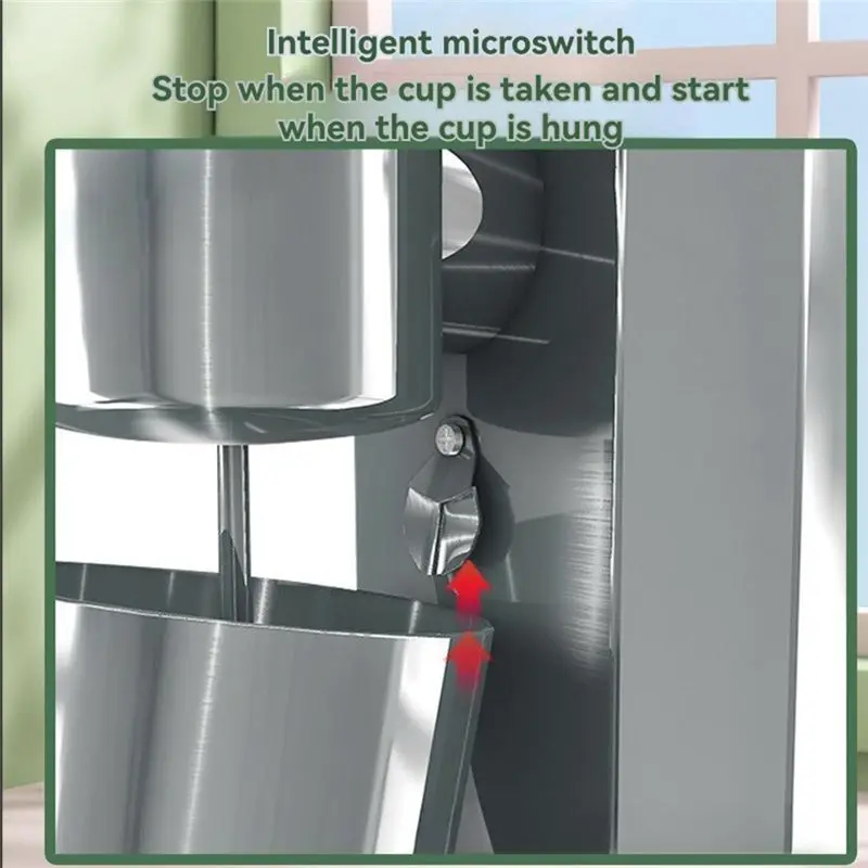 【A16Z】Milkshake Maker Milkshake Blender Electric Milk Frother Tabletop Multi-Function Food Processor EU Plug
