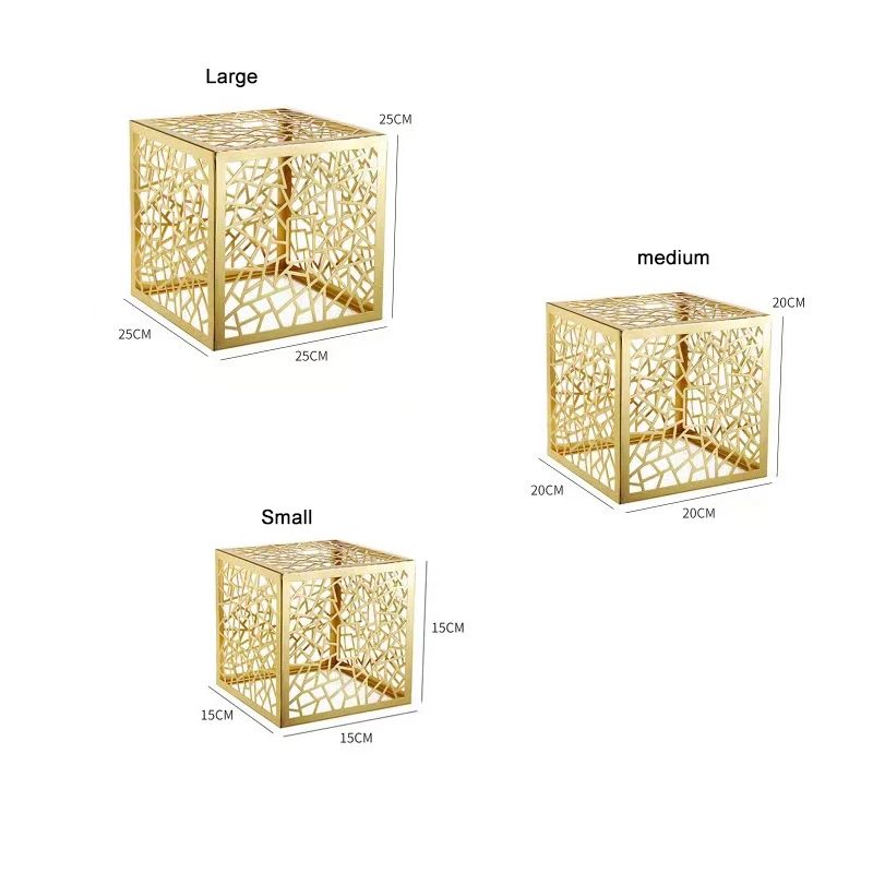 Hotel Equipment Stainless Steel Dessert Buffet Display Stand Set Wedding Cake Stand Deluxe Buffet Food Display Stand