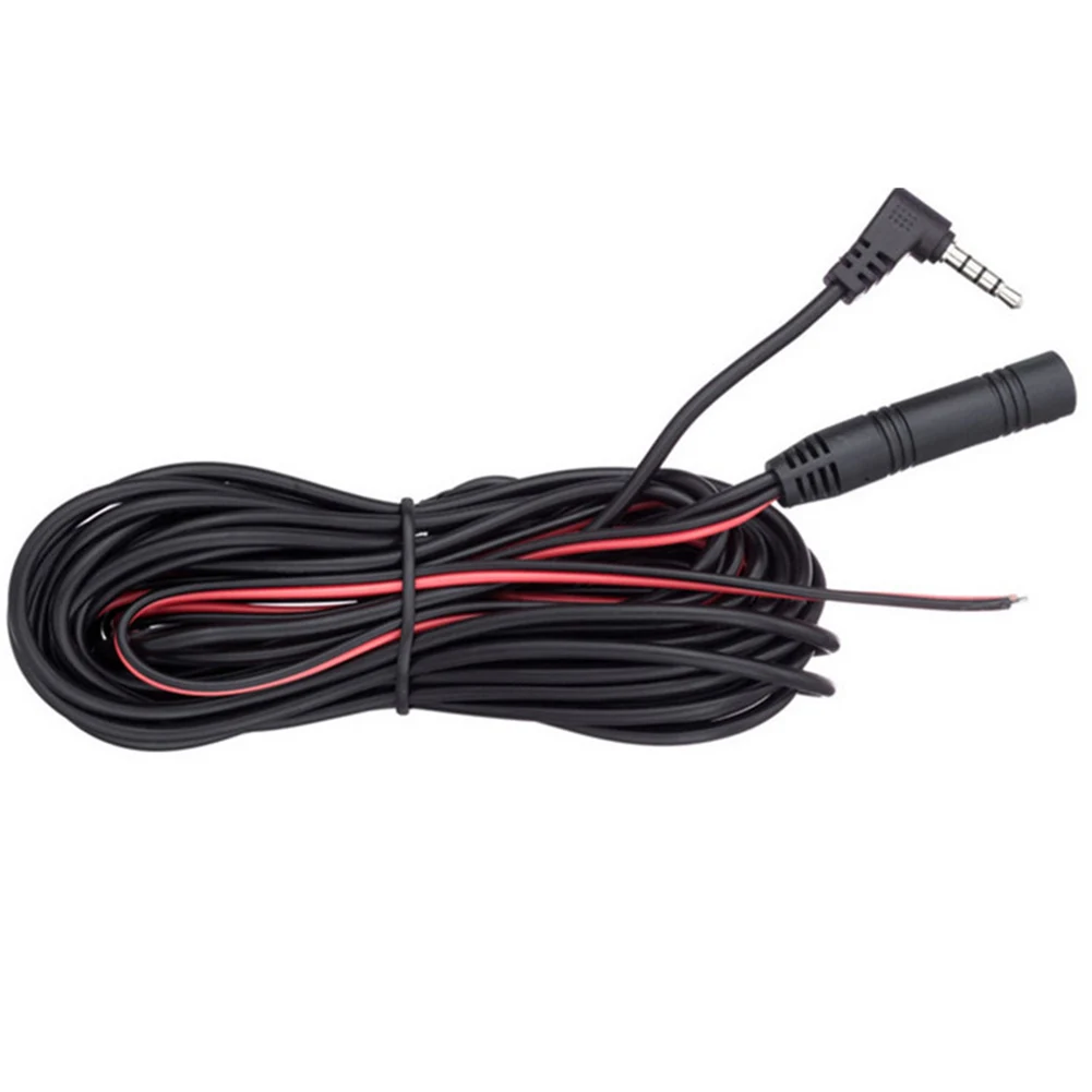 1x Car DVR Dash Camera Cable 2.5mm 6m 4Pin Extension Wire For Rear View Camera Fits For Any Vehicle With 12V Power Outlet