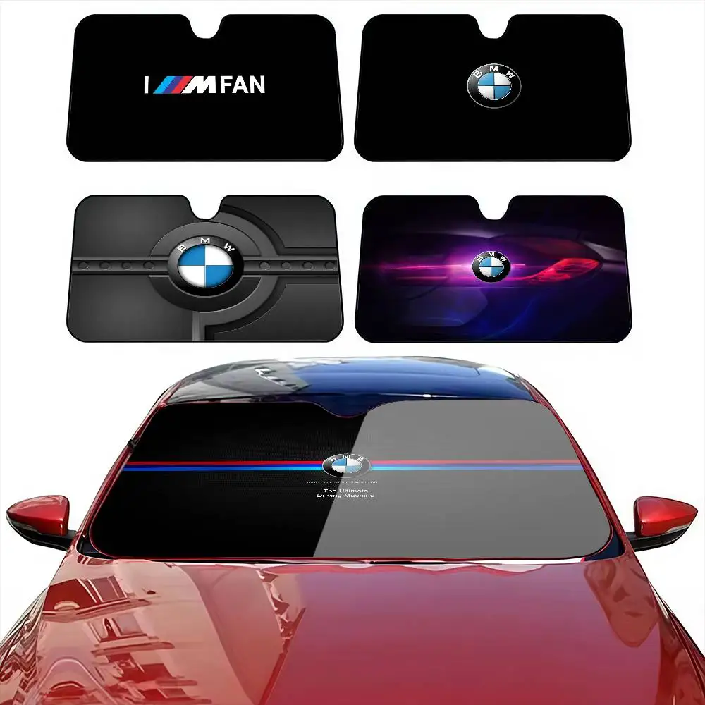 

Cool B-BMW Logo Car Sunshade Curtains Solar Protection Windshield Sunshade Cover Sun Shade Auto Sun Visor Car Covers