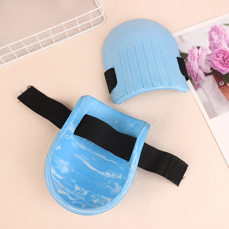 부드러운 폼 패딩 타일 진흙 작업자 무릎 보호 패드, 바닥 벽돌 인공물, 수분 농축 무릎 패드, 1 쌍