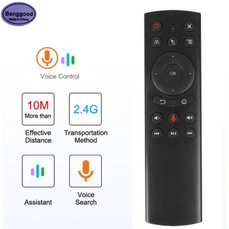 G20/G20S/G20BTS 2.4G Wireless Bluetooth 5.0 Air Mouse Gyro Voice Control Sensing Universal Keyboard Remote Control For PC TV Box