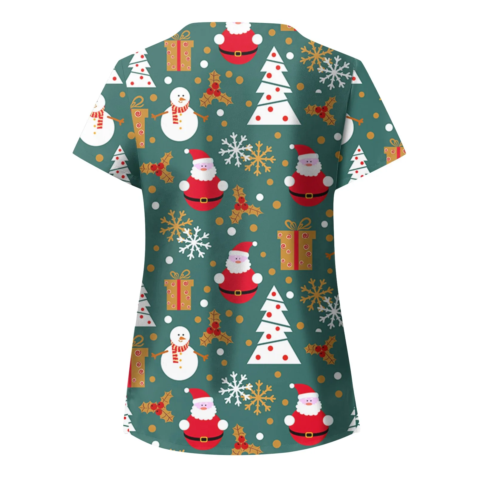 Surgical Uniforms Woman Nursing Uniforms for Women Short Sleeve Uniform for Women's Medical Uniforms Fashions Christmas Prints