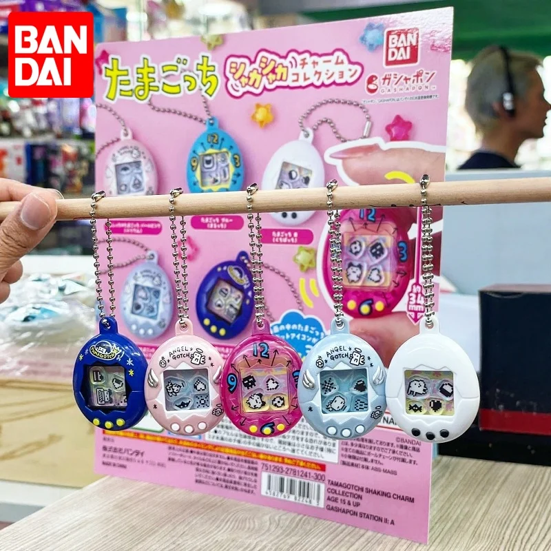 

Bandai Japan Official Tamagotchi Gashapon in Stock Egg-Shaped Digital Pet Swing Pendant Keychain Nostalgic Toy Decor
