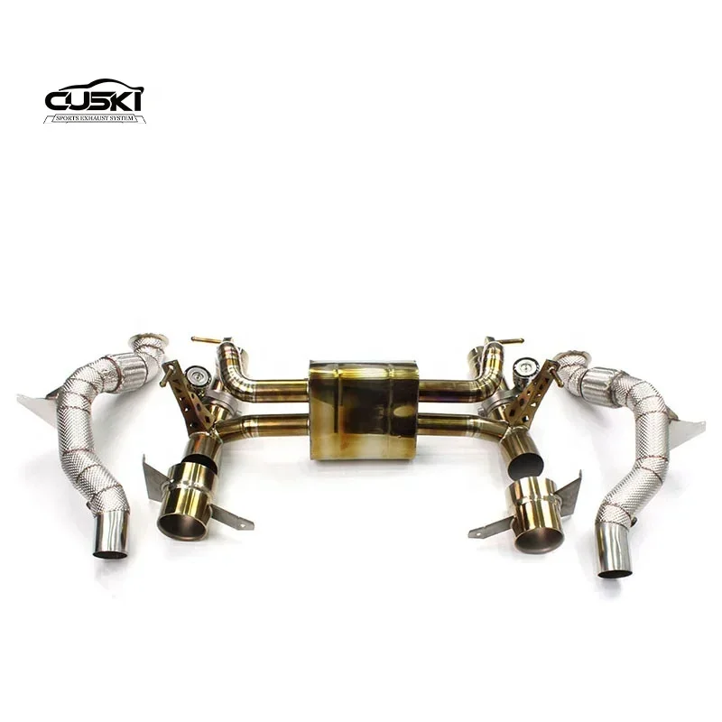 High quality Catback Exhaust For Ferrari 488 2015-2019 Titanium alloy Exhaust Pipe High Car Exhaust System escape