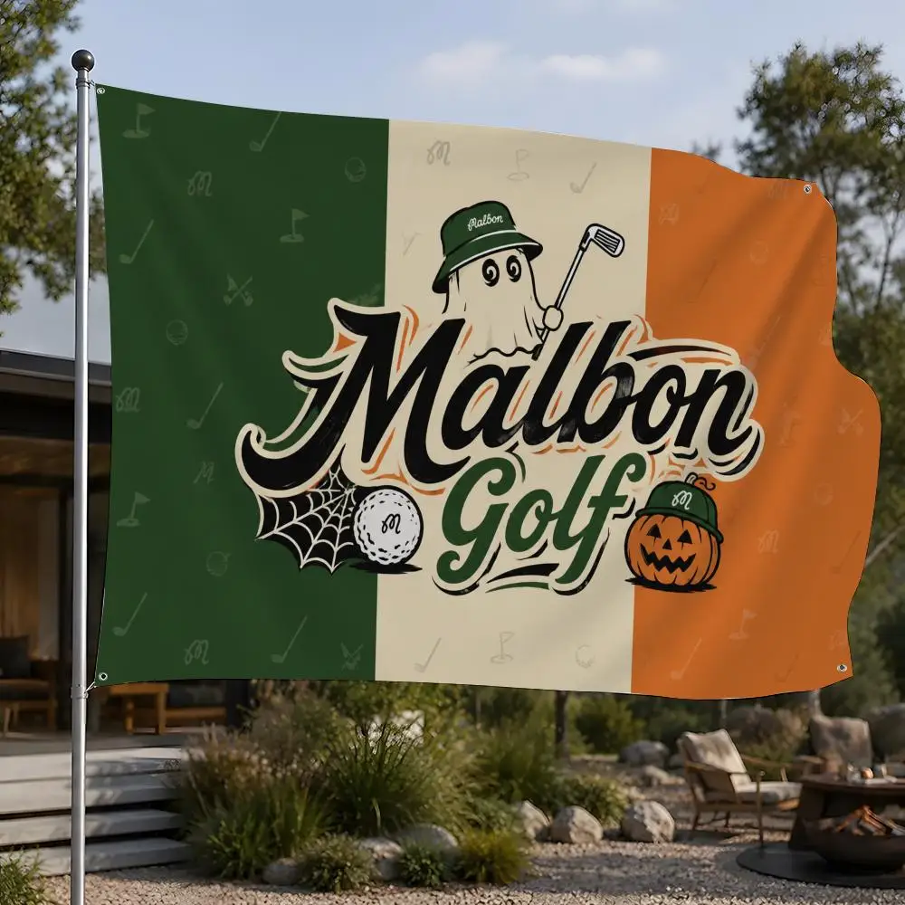 Brand Malbon Golf Flags Flags Minimalist Fabric   Outdoor Garden Banner Hanging Sign for Shop Home Decor