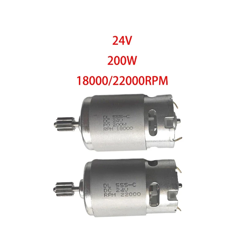 Children's Electric Car 24V 200W DC Motor High-speed High-power Motor 555 24V 18000rpm For Kid's Ride On Car Engine 10T Gear