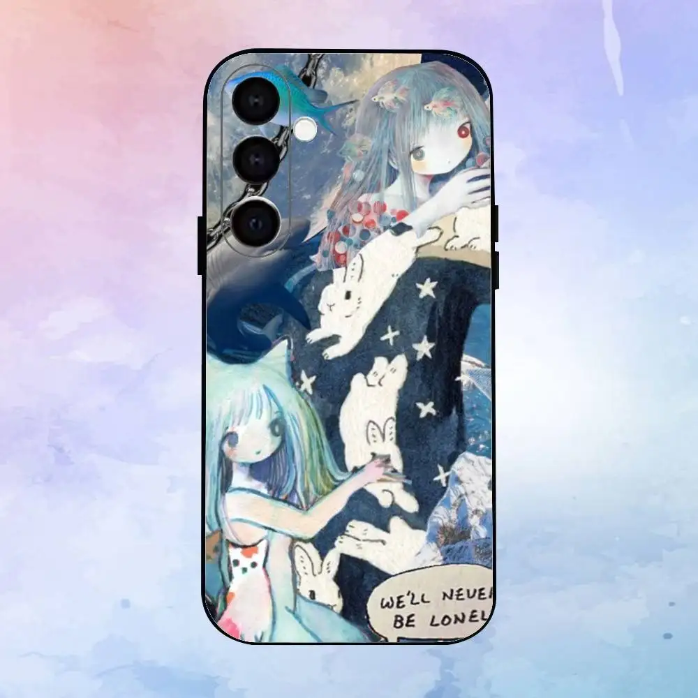 K-kikuo Anime Japan Music  Phone Case  For Samsung Galaxy A73,A72,A71,A70,A53,A52,A51,Others Soft Black Shell