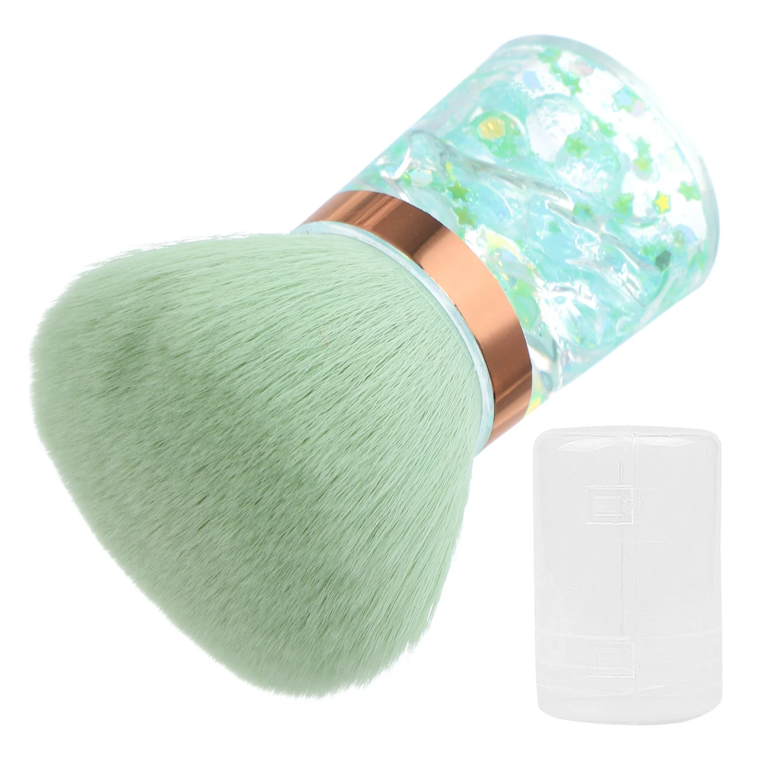 ネイルダストブラシ花の形のソフトパウダーリムーバーマニキュアダストクリーニングポータブルネイルダスターツールアクリル Uv ジェル