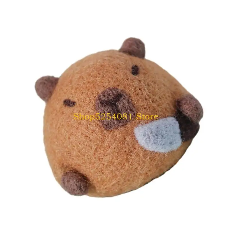 AXYC Needle Felting Starter Kits Capybara Wool Felting Craft Making Supplies Needle Felting Kits for Beginners DIY Craft