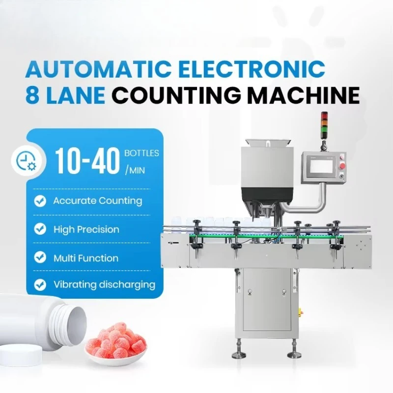 High Speed Fully Automatic Electronic Gummy Candy Counting Bottling Machine