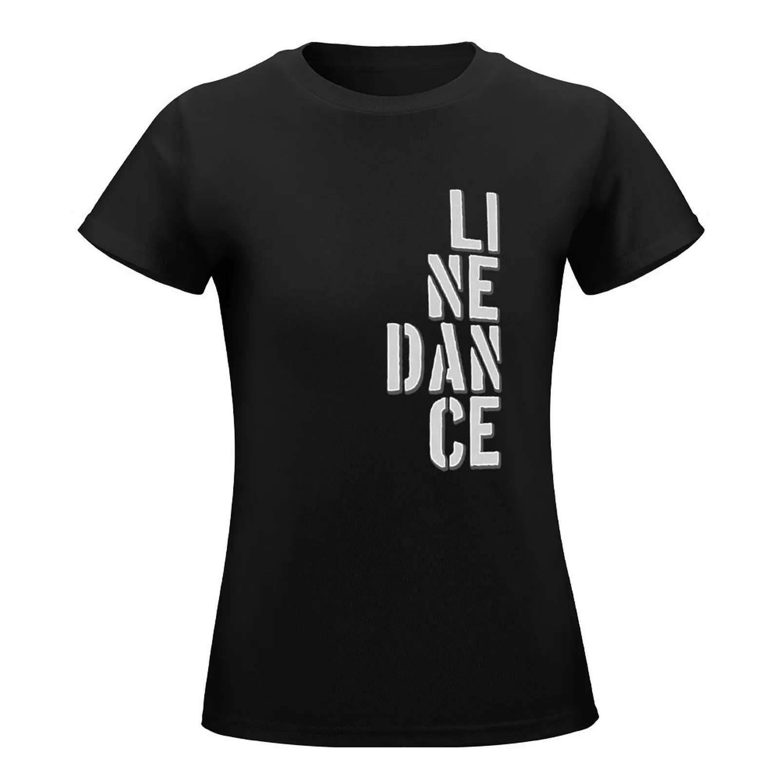 Line Dancing Line Dance T-Shirt female kawaii clothes vintage clothes Woman clothes