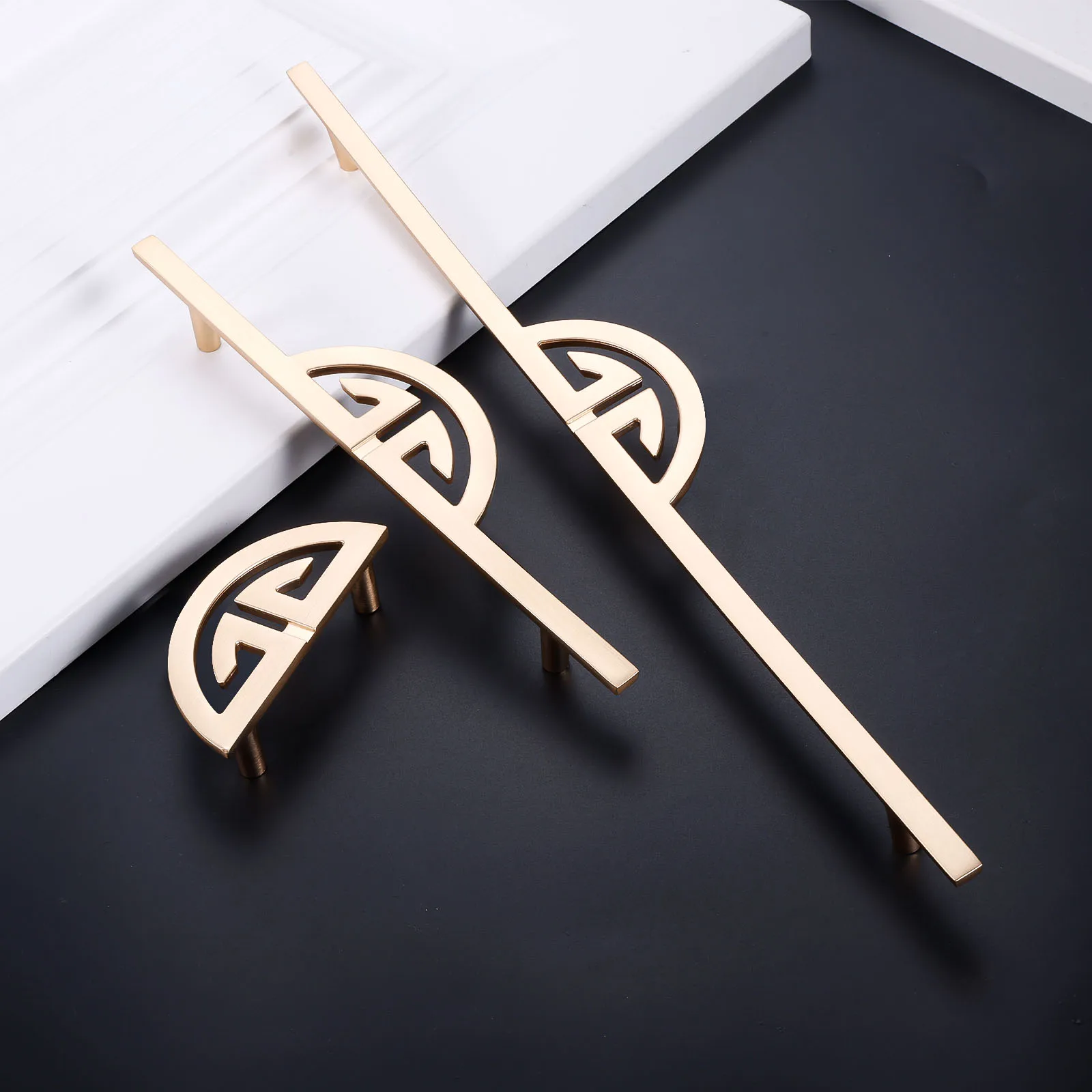 1pc Chinese Style Wardrobe Handle Furniture Closet Cabinet Cupboard Drawer Door Pulls Zinc Alloy Hardware Handles with Screws