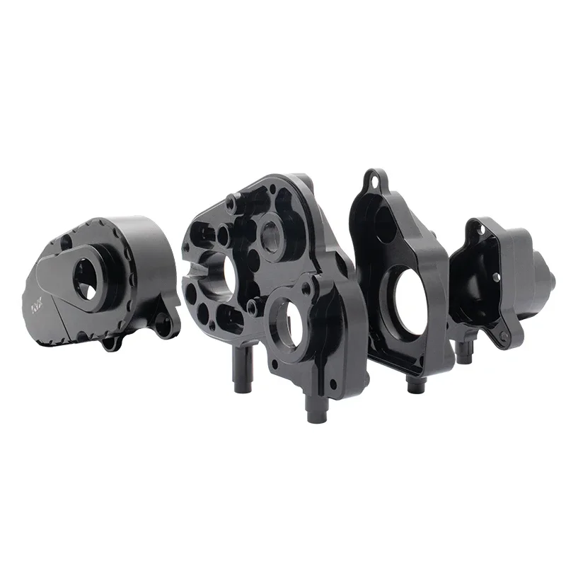KYX Racing Complete Transmission Case Upgrades Parts Accessories for 1/10 RC Crawler Car Axial Capra Unlimited Trail Buggy UTB